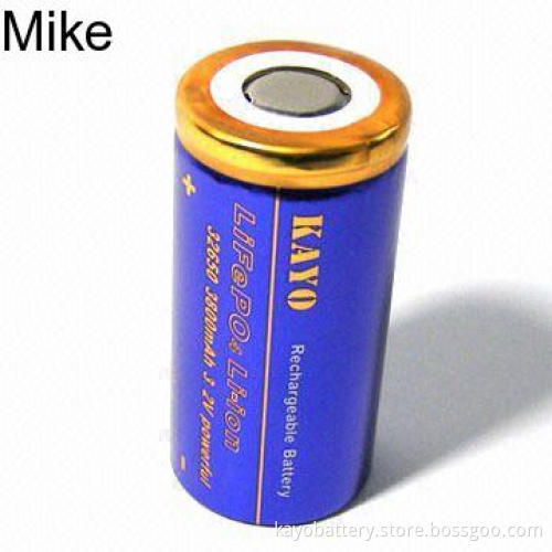 LiFePO4 18650 Battery Pack with 3.2V 1200mAh